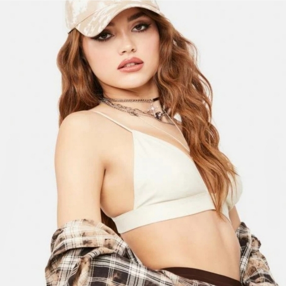 Free People Intimates Katrina Leather Bralette Size XS NWT - Picture 2 of 4